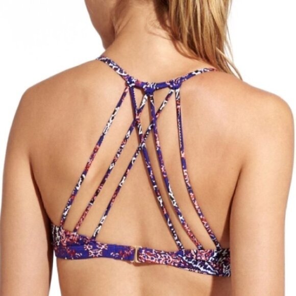 ATHLETA Aqualuxe Print Molded Bikini Size Small - Picture 2 of 10